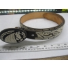Image 1 : LEATHER EMBROIDERED BELT W/BUCKLE - PITEADO WORK, OLD MEXICAN