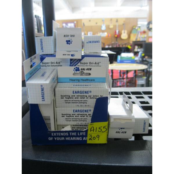 HEARING AID ITEMS - DEHUMIDIFIER, AIR BLOWER, ETC.