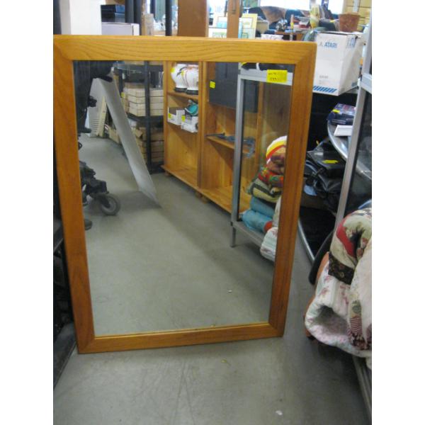 TEAK FRAMED MIRROR