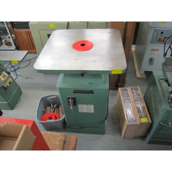 GENERAL INTERNATIONAL OSCILLATING DRUM SANDER W/ASST. EXTRA DRUMS