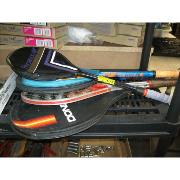 5 RACKETS - TENNIS & SQUASH