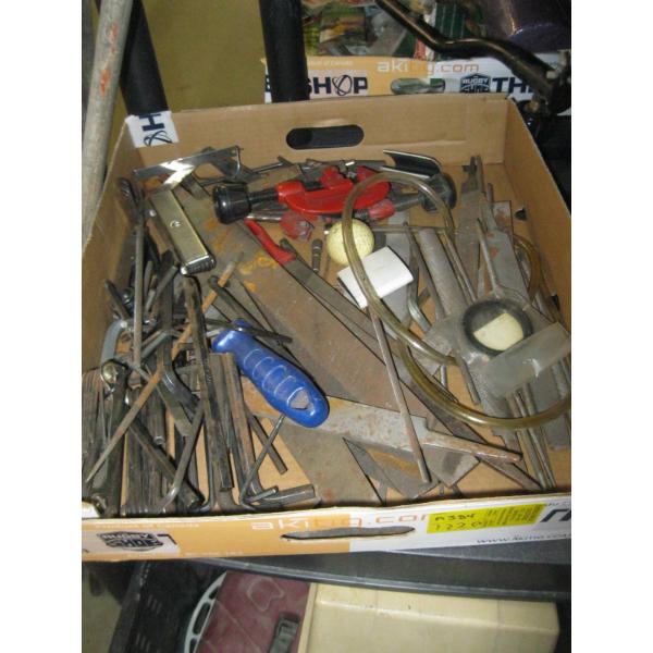 MISC. FILES, ALLEN KEYS, PIPE CUTTERS, ETC.
