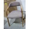 Image 1 : REDDISH UPHOLSTERED WOOD FRAME DINING CHAIR