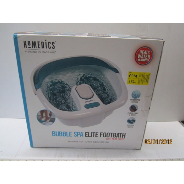 HOME MEDICS BUBBLE SPA FOOTBATH