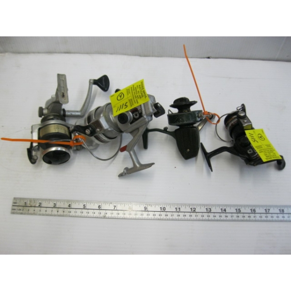 4 SPINNING REELS