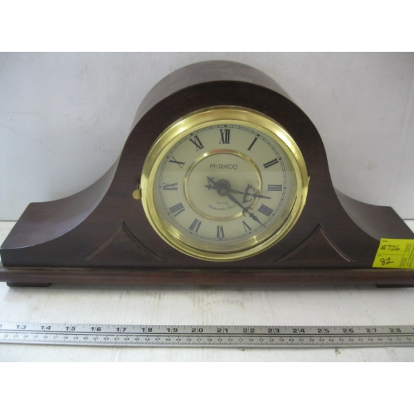 MIRADO WEST MINISTER QUARTS CHIME MANTLE CLOCK