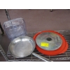 Image 3 : MISC. PLASTIC DISHWARE, FOLDING STOOL, MOLDS, ETC.