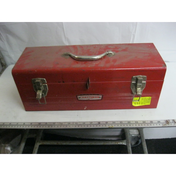 RED CRAFTSMAN TOOLBOX & CONTENTS