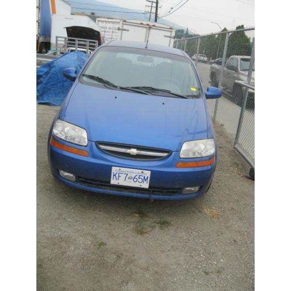 2007 CHEVROLET AVEO, 44,738KMs SHOWING, VIN KL1TD65667B694099