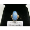 Image 3 : 10KT RING W/BLUE STONE, SZ 7 1/4