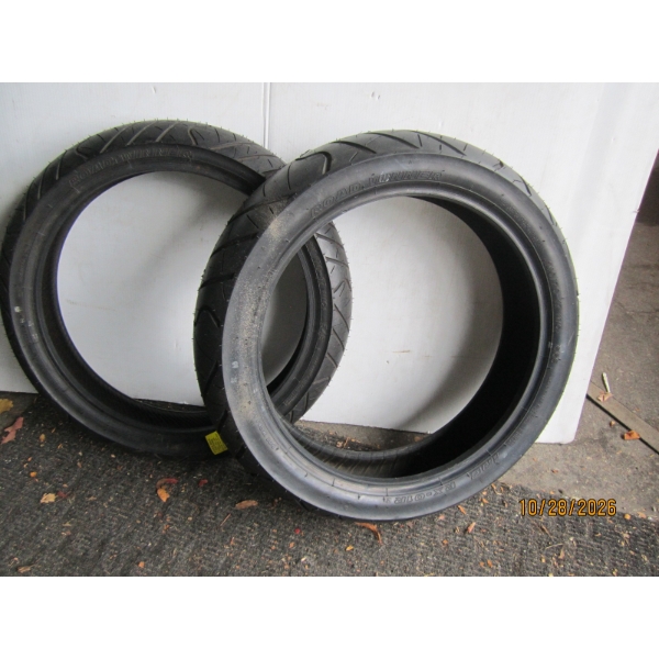 2 MOTORCYCLE TIRES - 110-70-17, 140-70-17