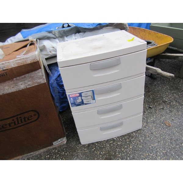 NEW STERLITE 4 DRAWER PLASTIC CABINET