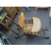 Image 3 : ANTIQUE ROCKING/SITTING CHAIR ON CASTORS