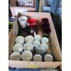 Image 2 : 2 BOXES OF MISC. CUPS, GLASSES, CANDLE HOLDERS, ASST. COLLECTABLES