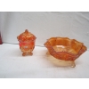 Image 1 : 2 PIECES OF CARNIVAL GLASS