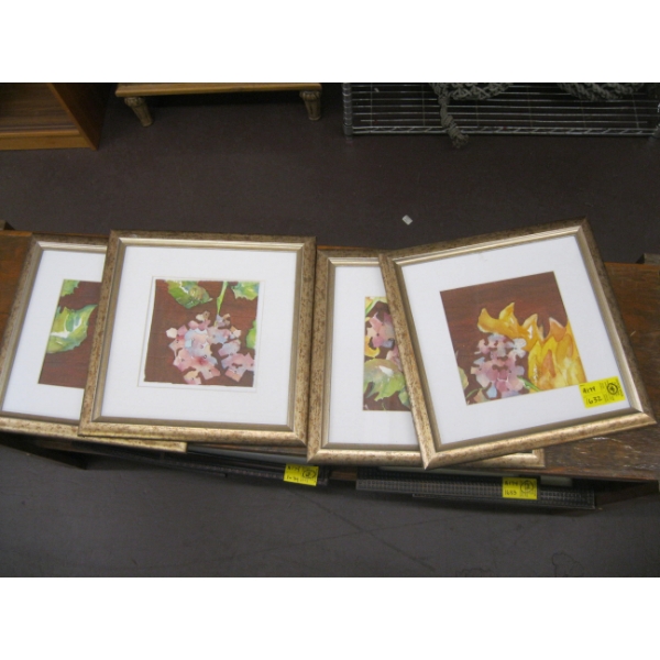 4 PIECE ORIGINAL PAINTINGS BY C. DODDS