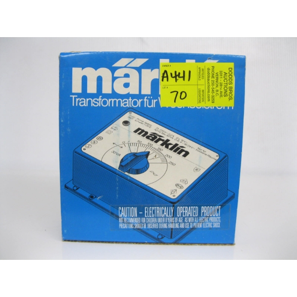 MARKLIN TRAIN TRANSFORMER - 120V