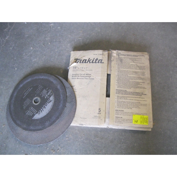 LOT OF METAL CUT-OFF DISCS - NEW - 3 / USED - 5