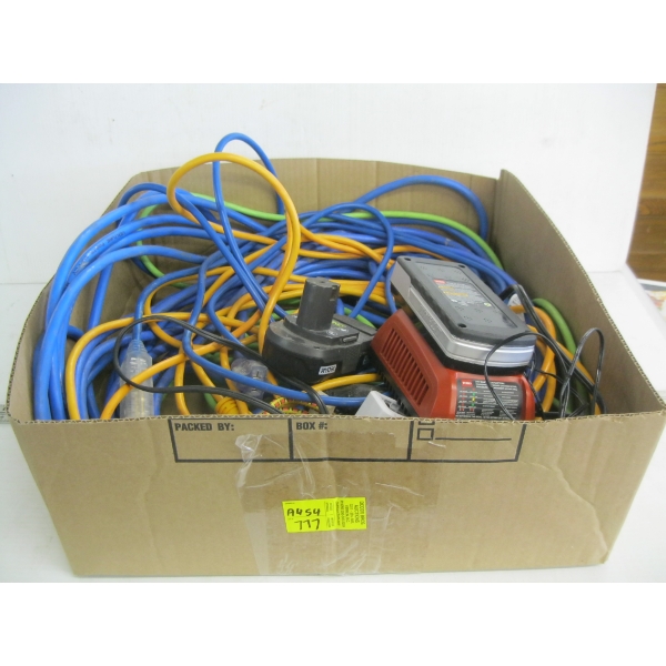 EXTENSION CORDS, CHARGERS, ETC.