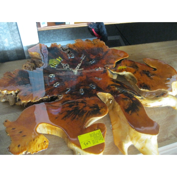 SLAB WOOD CLOCK
