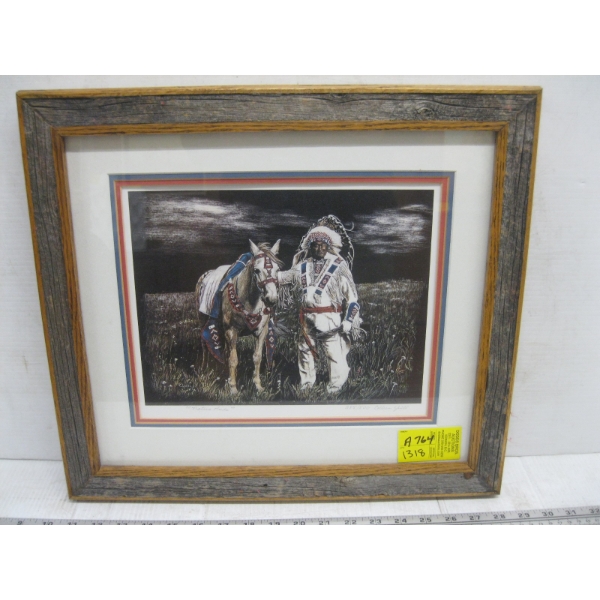 FRAMED NUMBERED PRINT BY COLLEEN YUILL "NATURE'S PRIDE"