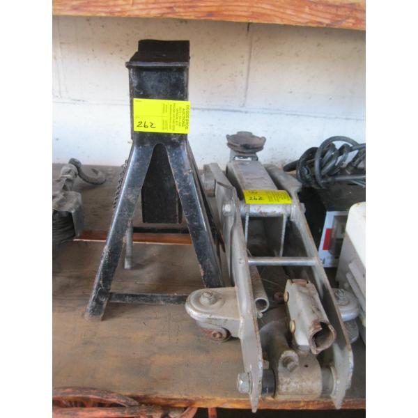 AXLE STAND & HYDRAULIC JACK