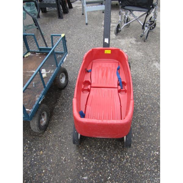 RED 4 WHEEL RADIO FLYER WAGON