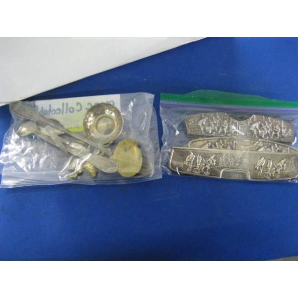 ASST. SILVERPLATE COLLECTOR SPOONS, PLAQUES, ETC.