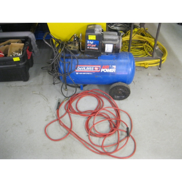 DEVILBISS AIR COMPRESSOR W/HOSE