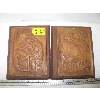 Image 1 : PAIR OF WOODEN CARVED PLAQUES