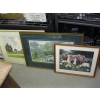 Image 1 : 2 FRAMED ORIGINAL WATERCOLORS & SM. FRAMED PRINT