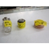 Image 1 : CRYSTAL BOTTLE W/SILVER LID, AUTHENTIC YOYO & SM. ROUND BOX W/SILVER LID