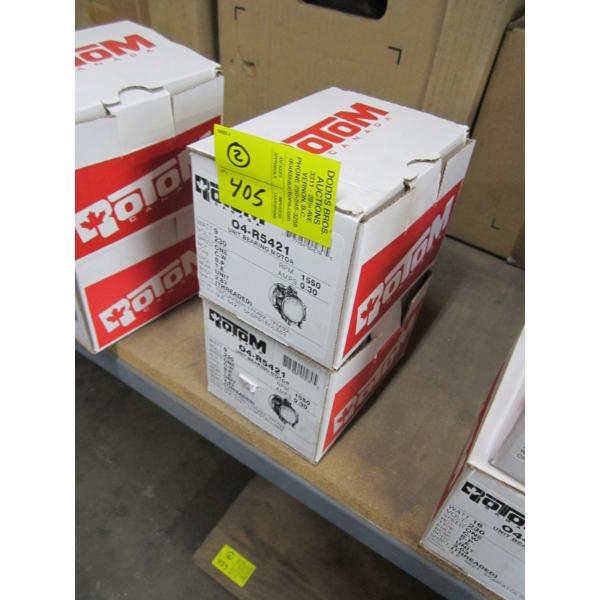 2 ROTOM UNIT BEARING MOTORS - 9W, 230V
