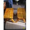 Image 1 : PAIR OF WOODEN END TABLES