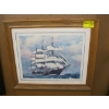 Image 2 : FRAMED ROBERT WOODS PRINT & FRAMED SHIP PRINT