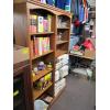 Image 1 : 2 PART OAK BOOKSHELF