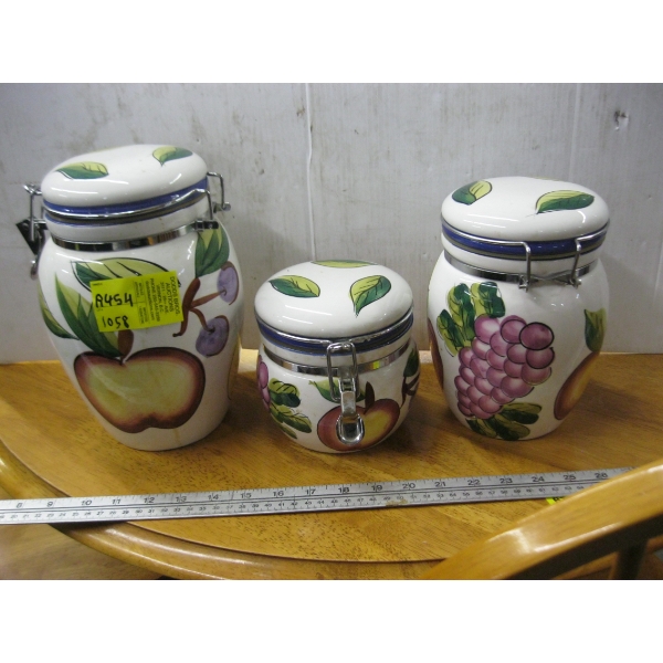 3 PIECE CANNISTER SET