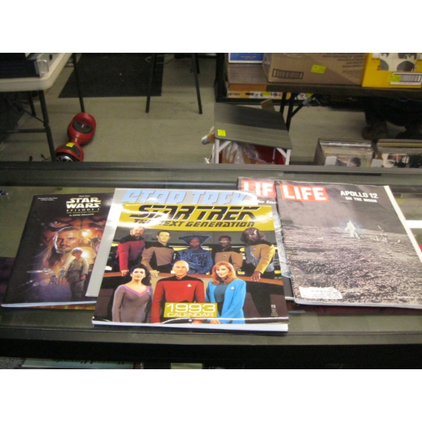 TIME LIFE APOLLO 12 MAGAZINES & STAR TREK CALENDARS