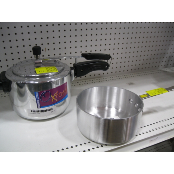 NEW SAUCE PAN & AN OXFORD PRESSURE COOKER