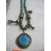 Image 2 : SILVER & TURQUOISE NAVAJO NECKLACE