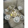 Image 1 : GOLD HANGING LIGHT FIXTURE