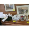 Image 1 : LG. LOT OF MISC: CANDLESTICKS, DECANTER, CRYSTAL BOWL, ETC.