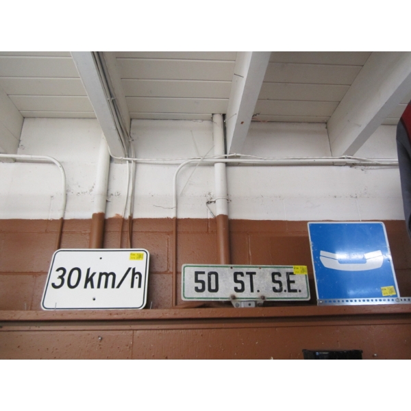 PHONE SIGN, STREET SIGN & KM SIGN