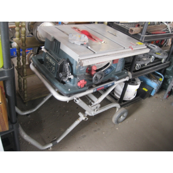 BOSCH 10" TABLE SAW ON STAND