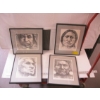 Image 1 : 4 FRAMED PRINTS, NUMBERED, INDIGENOUS THEME