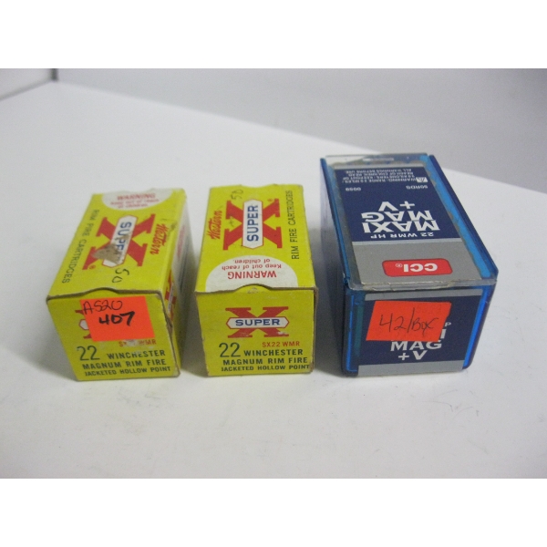.22 WIN MAG RIM FIRE JHP (WESTERN & CCI)|1X42,2X50 CARTRIDGES