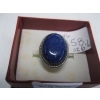 Image 3 : STERLING SILVER .925 RING W/BLUE STONES, 7.5G, SZ 6 1/4