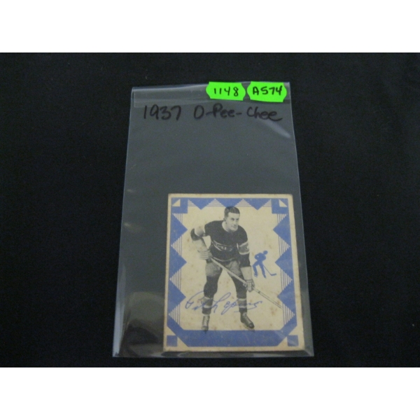 1937 O PEE CHEE HOCKEY CARDS - PIT LEPINE, SERIES E, #159