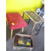Image 1 : MISC. PADDED BENCH, CAULKING GUNS, SM. TABLE, ETC.