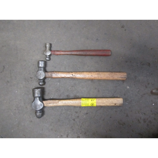 3 BALLPEEN HAMMERS